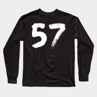 Number 57 Long Sleeve T-Shirt